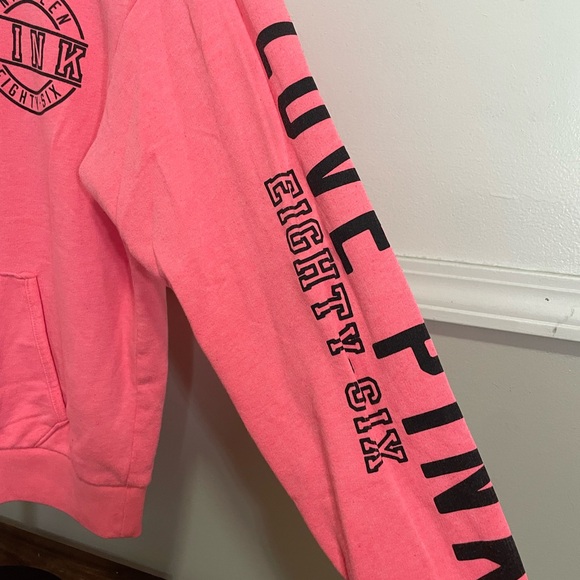 PINK Victoria's Secret Women's Pink 1/4 Zip Pullover Sweatshirt XS - Picture 4 of 9